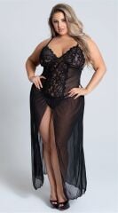 Nightlight Fantasy Long Plus Size Nightgown 3253