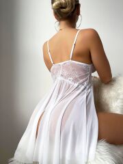 Seksi Midi Erotik Gecelik NightLight 3721