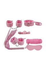 Fantezi 7'li Kırbaç ve Kelepçe Set NightLight 8014