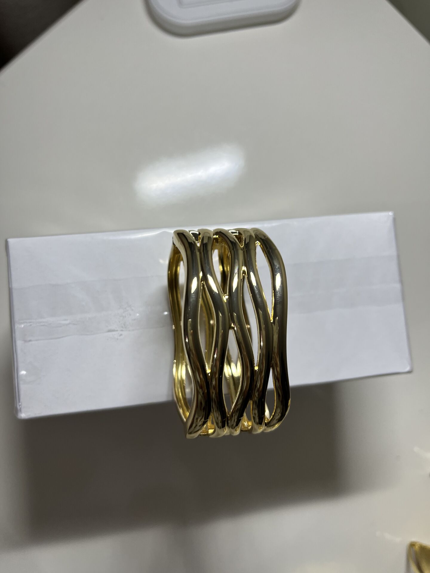 Gold Plaka Serbest Plaka Kelepçe Bileklik