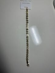 Altıgen Taşlı Gold Bileklik