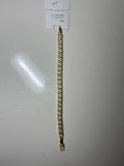 Zirkon Taş Detaylı Gold Kaplama Kadın Bileklik – Parlak ve Zarif Tasarım