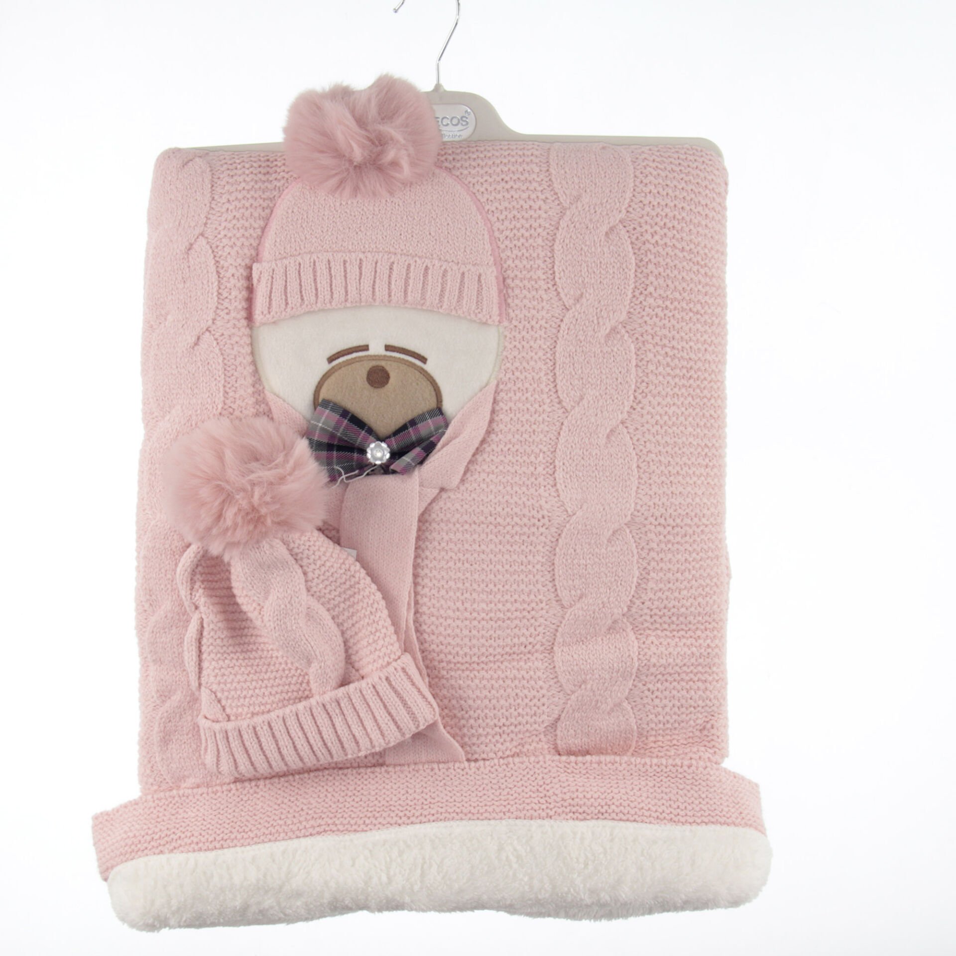 Triko Welsoft Astarlı Battaniye ve Bere Seti lüx