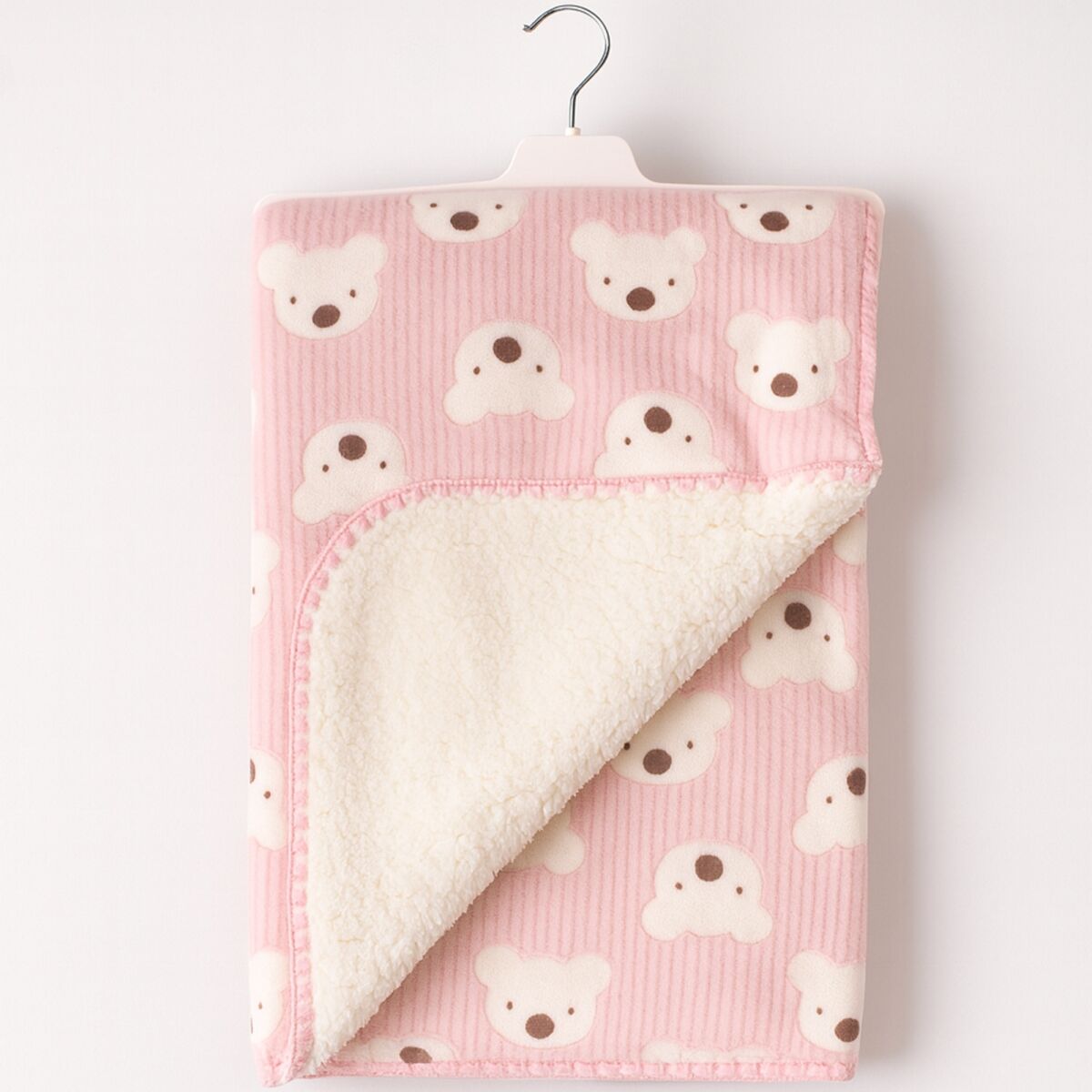 Welsoft Astarlı Ayı Desenli Bebek Battaniyesi