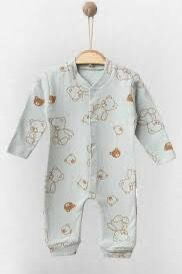 Ayıcık Kabartmalı Yumuşak Bebek Tulum – 0-3 Ay – 3-6 Ay – 6-9 Ay