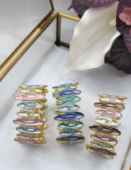 Çok Renkli Modern  MİNELİ Tasarım Bileklik