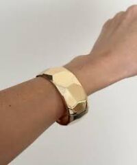 Geometrik Kesim Gold Kadın Bilezik – Modern ve Şık Tasarım