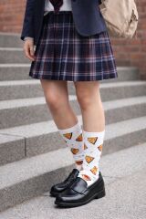 3’lü Desenli Unisex Çorap Seti Pizza Hot Dog Çilek Desenli Soket Çorap 36-40 numara ile uyumludur