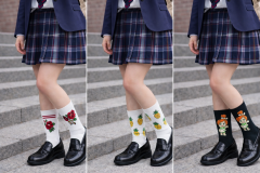 3’lü Desenli Unisex Soket Çorap Seti Gül Karakter Ananas Baskılı Çorap 36-40 numara ile uyumludur