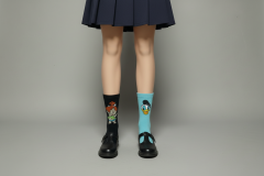 3’lü Desenli Unisex Soket Çorap Seti Karakter Figürlü ve Yazılı Çorap