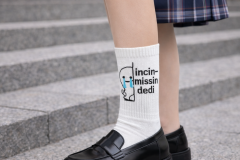 3’lü Yazılı Desenli Unisex Soket Çorap Seti Eğlenceli Mesajlı Beyaz Çorap