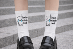 3’lü Yazılı Desenli Unisex Soket Çorap Seti Eğlenceli Mesajlı Beyaz Çorap