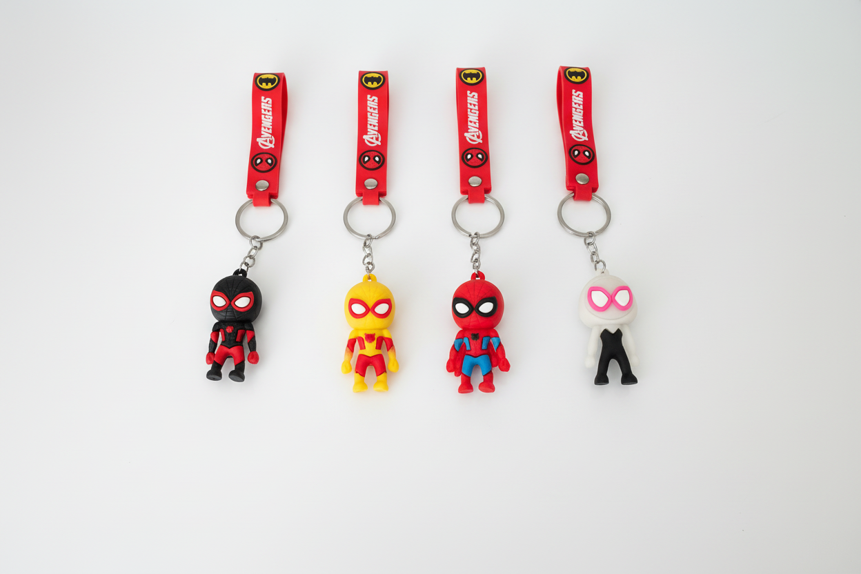 Figürlü Askılı Anahtarlık – Süper Kahraman Temalı Karakter Anahtarlık
