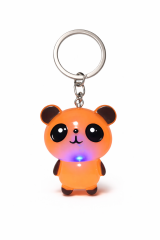 Işıklı Panda Anahtarlık – Sevimli Figürlü LED Işıklı Anahtarlık (Renk Seçenekli)