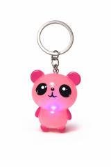 Işıklı Panda Anahtarlık – Sevimli Figürlü LED Işıklı Anahtarlık (Renk Seçenekli)