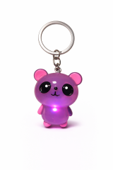 Işıklı Panda Anahtarlık – Sevimli Figürlü LED Işıklı Anahtarlık (Renk Seçenekli)
