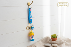 Prenses Figürlü Askılı Anahtarlık – Renkli Silikon Kayışlı Çanta ve Anahtar Aksesuarı