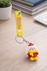 Rainbow Figürlü Askılı Anahtarlık – Sevimli Tavşan Figürlü PVC Anahtarlık