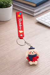 Rainbow Figürlü Askılı Anahtarlık – Sevimli Tavşan Figürlü PVC Anahtarlık