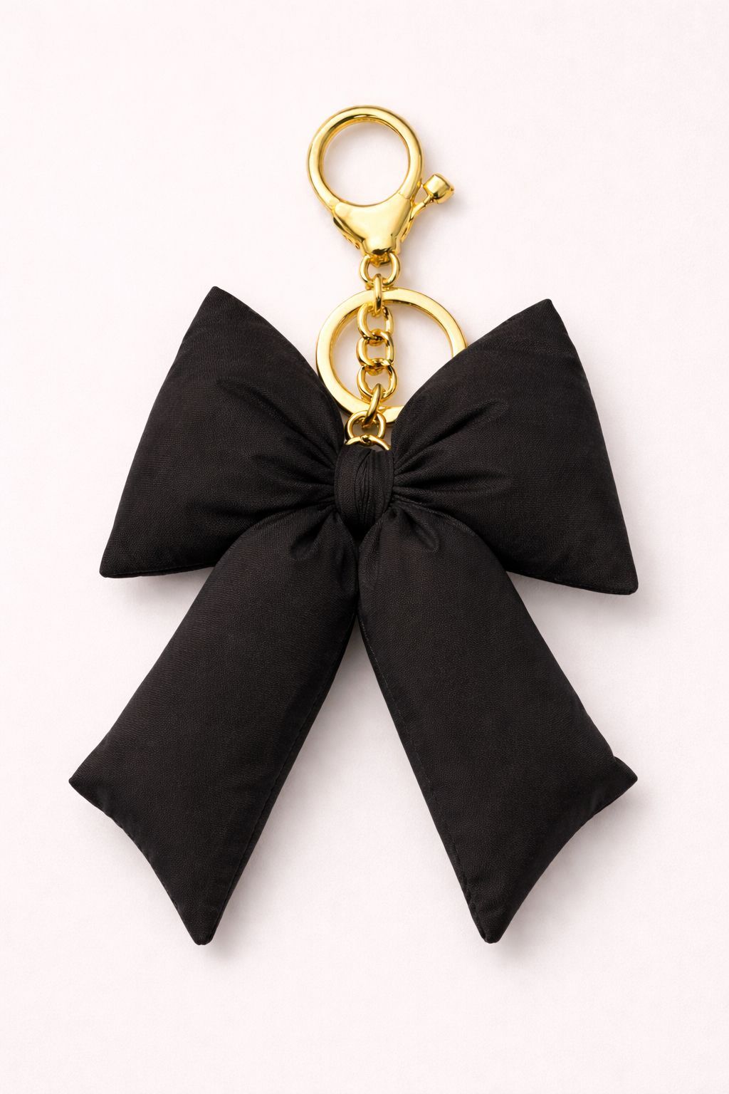 Renkli Fiyonk Anahtarlık Çanta Süsü (Gold Metal Klipsli)